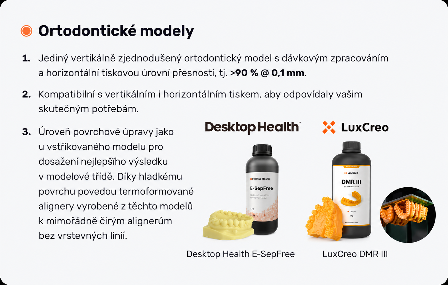 Ortodontické modely